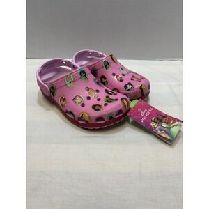 NEW Crocs Big Kids Youth Disney Princesses Classic Clogs Pink Size J5 NWT